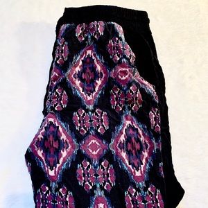 Patterned Fabric Pants
